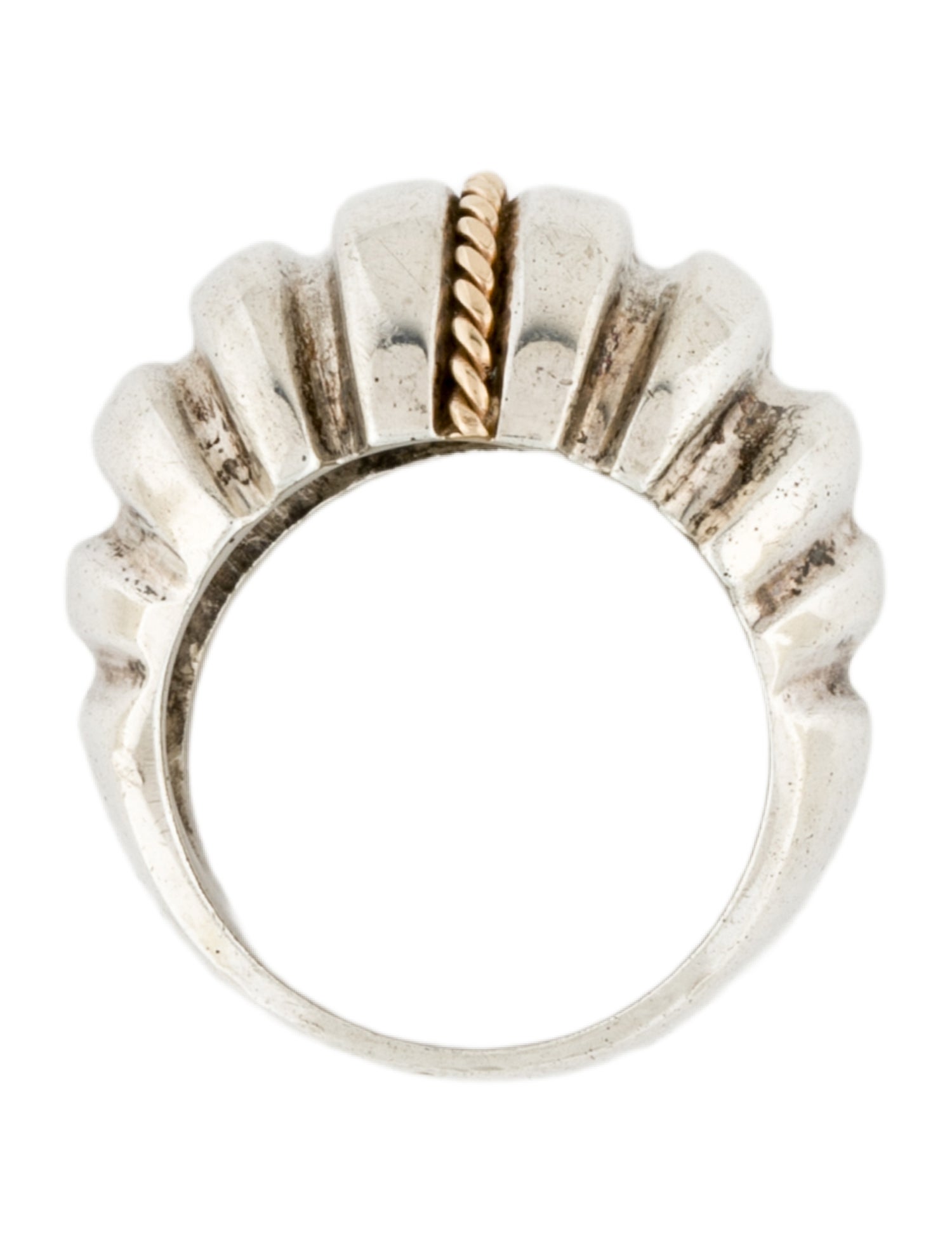 Ring Two-Tone Dome Ring